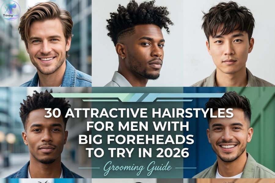 30 Attractive Hairstyles for Men with Big Foreheads to Try in 2026